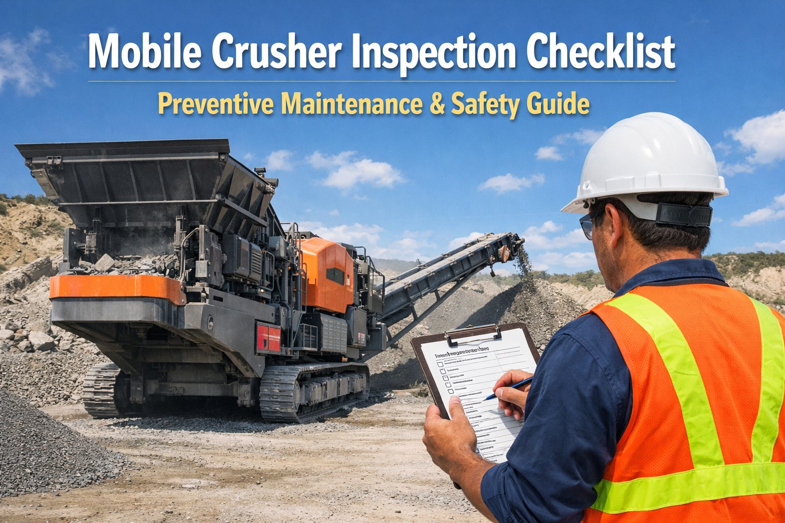 Mobile Crusher Inspection Checklist: Preventive Maintenance & Safety Guide